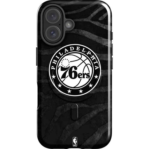 NBA Philadelphia 76ers Animal Print iPhone 16 Plus Magsafe Impact Case